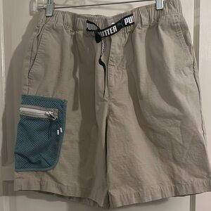 Men's Butter Puma Cargo Shorts